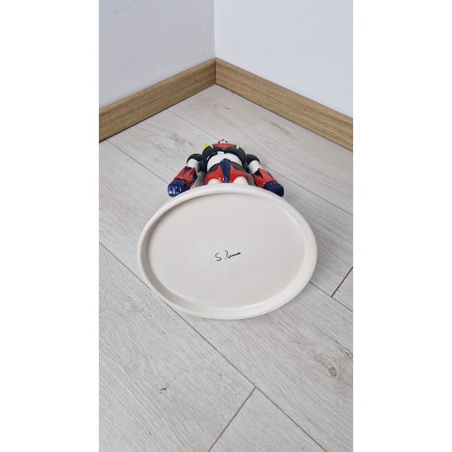 Recent Design Ornament Sculpture in Hand-Painted Ceramic from Artigianato Italiano For Sale - Image 10 of 13
