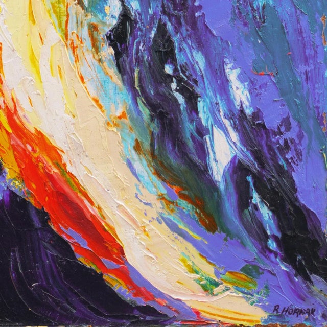 Signed lower right, 'R. Hornak' for Rosemary Hornak (American, born 1951); additionally signed verso, titled 'Perroquets...