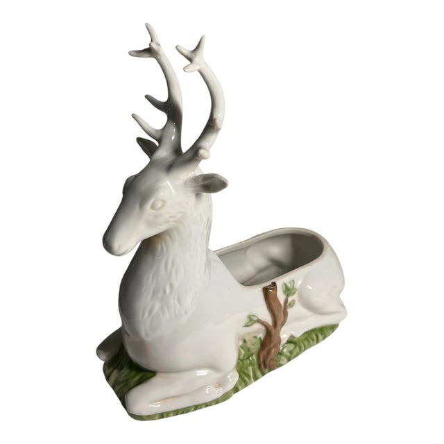 Vintage 1980 Arden Versailles Porcelain Deer For Sale - Image 4 of 8