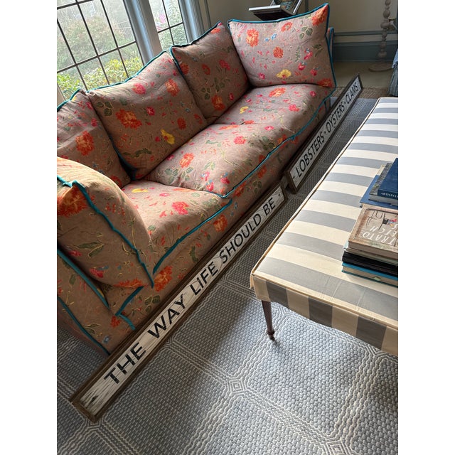 English Sophie Conran “Coco” 3.5-Seater Sofa in Andrew Martin Wildwood Twig | Handmade in Usa | New / Unused For Sale - Image 3 of 5