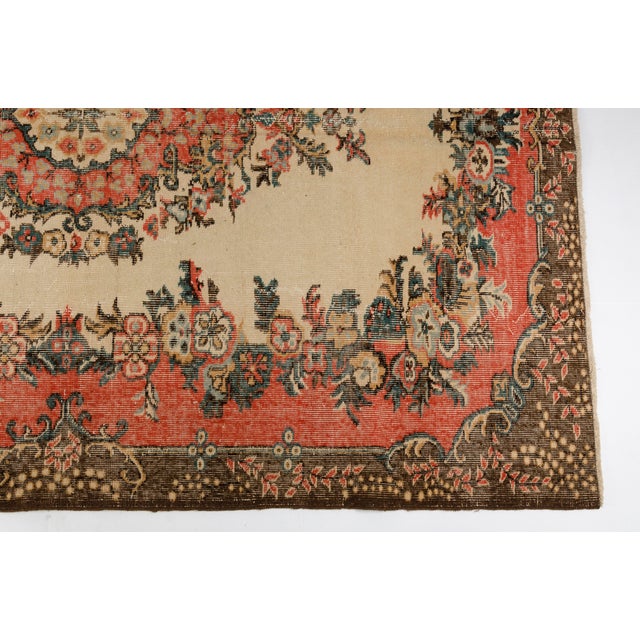 1960s Mid 20th Century Turkish Home Living Tribal Carpet For Sale - Image 5 of 10
