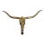 Mid 20th Century Brass Longhorn Wall Sculpture For Sale