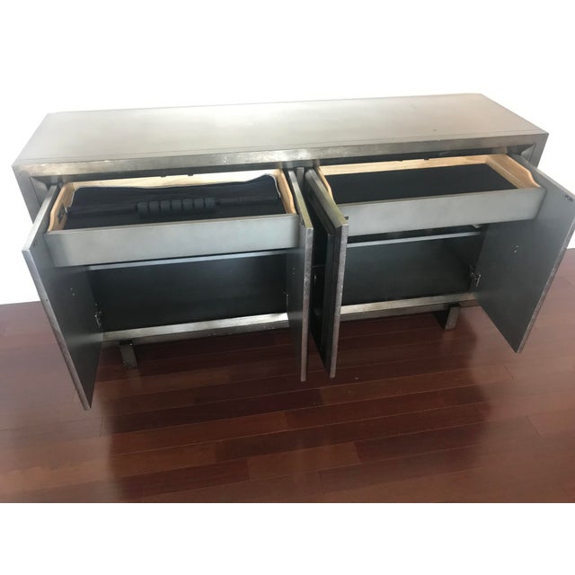 Modern Silver Credenza/Sideboard For Sale - Image 4 of 8