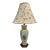 Vintage Dorothy Draper Style Porcelain Urn Shape Table Lamp With Yellow Roses & Shade For Sale