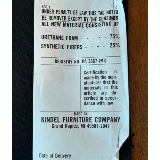 Set of 6 Kindel 75-070 Sleigh Back Mahogany Dining Side Chairs For Sale - Image 10 of 10