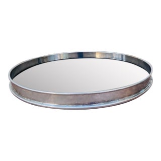 Mid Century Italian Serving Tray With Rim For Sale