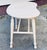 Vintage 1930s Painted Oak Wood Kidney Shaped Stool For Sale In Boston - Image 6 of 8