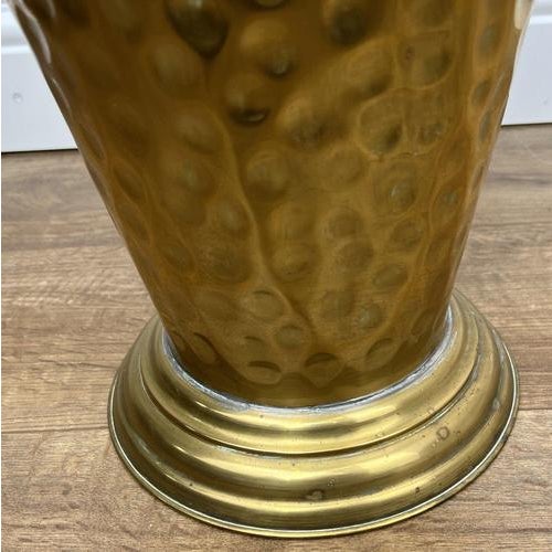 Vintage Umbrella Stand in Hammered Brass For Sale - Image 14 of 16