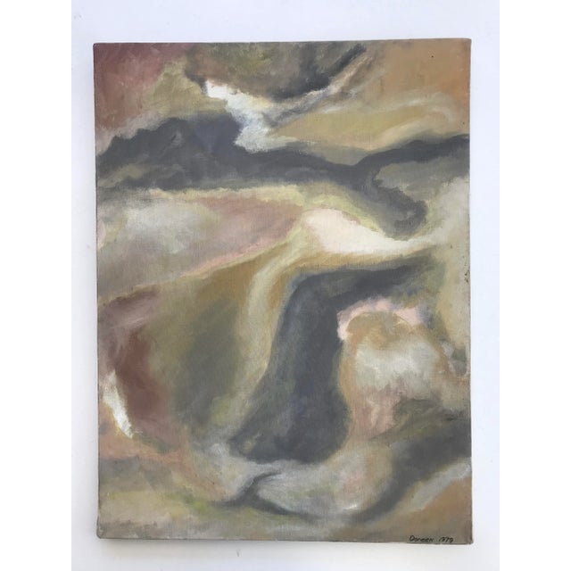 Vintage Abstract Painting 1979 For Sale In New York - Image 6 of 6