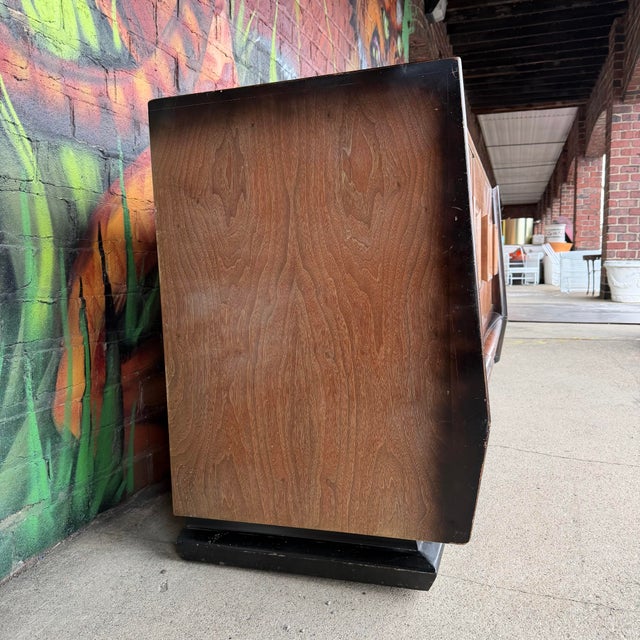 Mid 20th Century James Mont Style 9 Drawer Dresser Mid Century Modern For Sale - Image 5 of 12