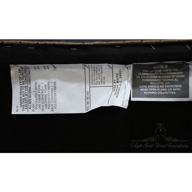 Brown Hickory White Contemporary Modern Upholstered Dining Side Chair For Sale - Image 8 of 8