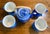 Blue Mid 20th Century Currier & Ives Tea Set - Set of 5 For Sale - Image 8 of 12