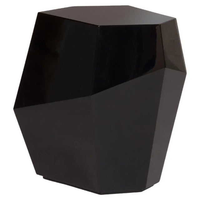 Paint High Three Rocks Black Side Table by Insidherland For Sale - Image 7 of 7