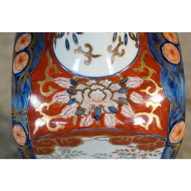 Mid 20th Century Mid Century Modern Marbro Lamp Co Japanese Imari Porcelain Table Lamp Chinoiserie Urn For Sale - Image 11 of 18