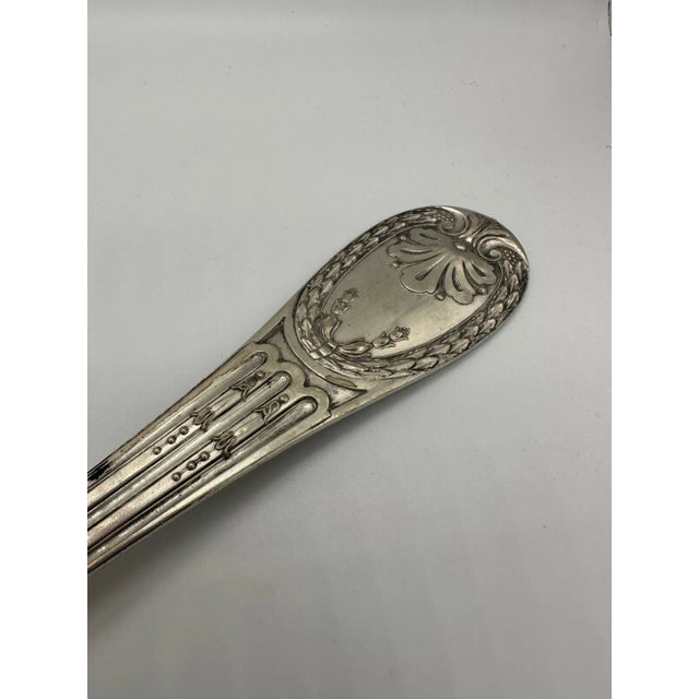 18th Century 18th Century Louis XVI Style Odiot Rare French Louveciennes Sterling Silver Flatware Set With Ladel- 23 Pieces For Sale - Image 5 of 12