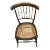 Antique Stick Wicker Cane Seat Side Chair For Sale