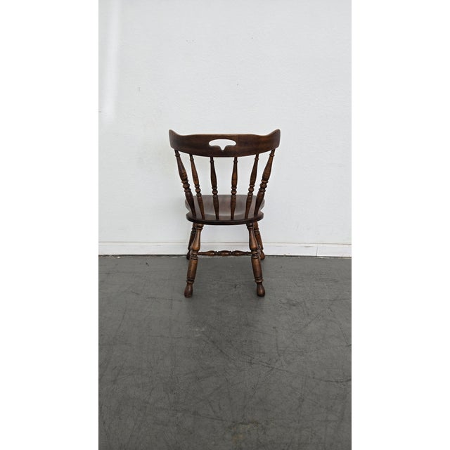 1980s Classic Windsor-Style Spindle Back Chair For Sale - Image 4 of 8