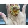 Bochic "Orient" Vintage Citrine, Peridot & Diamond Ring Set In 18K Gold & Silver For Sale - Image 17 of 18