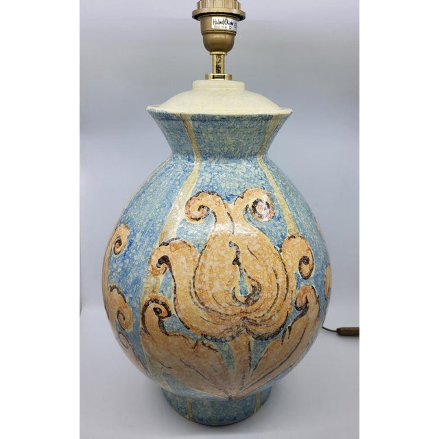 Ceramic Lamp by Hubert Olivier, France, 1980s For Sale - Image 3 of 15