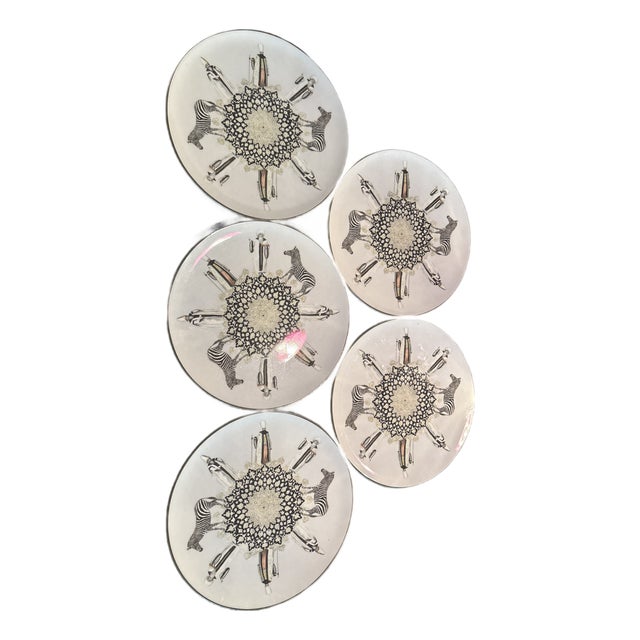 Les Ottomans Porcelain Constantinopoli Dinner Plates 5 For Sale