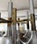 Large Italian Chrome and Brass Trumpet Chandelier attributed to Lumi Milano, 1970s For Sale - Image 15 of 18