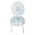 1920s Francois Carre Metal Garden Chair Sunburst For Sale