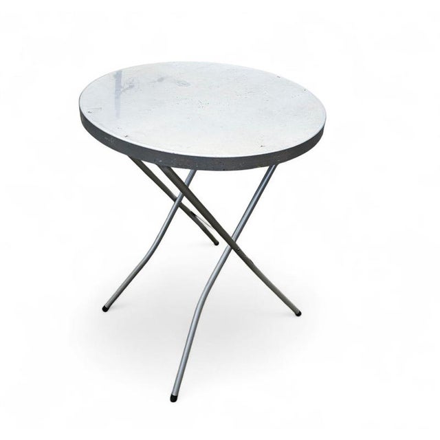 Metal Aluminium Standing Tables, 1970s, Set of 2 For Sale - Image 7 of 18