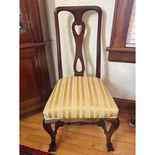 Early 19th century Chippendale mahogany side chair with ball and claw feet. Perfect to pair with your favorite antique...