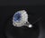 Late 20th Century Rare 2.09ct Gia Ceylon No Heat Sapphire & 0.69ct Diamond Platinum Ring Size 5.25 For Sale - Image 9 of 17