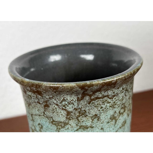 Mid-Century Modern Eastern German Pottery Vase from Strehla Keramik, 1960s For Sale - Image 4 of 11