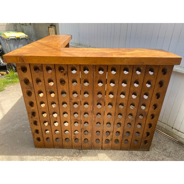 L-Shaped Corner Bar in Walnut, 1950 For Sale - Image 16 of 18