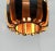Metal Mid-Century Danish Copper & Black Metal and Prism Pendant Lamp by Werner Schou for Coronell Elektro For Sale - Image 7 of 18