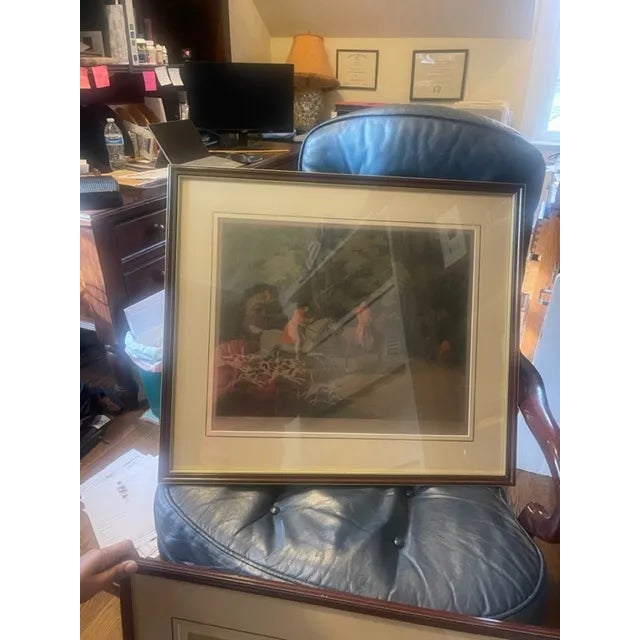 Pair of Vintage Hound Hunting Prints by Clark and Dubourg H Alken & B. Dayrell 1832 For Sale In New York - Image 6 of 6