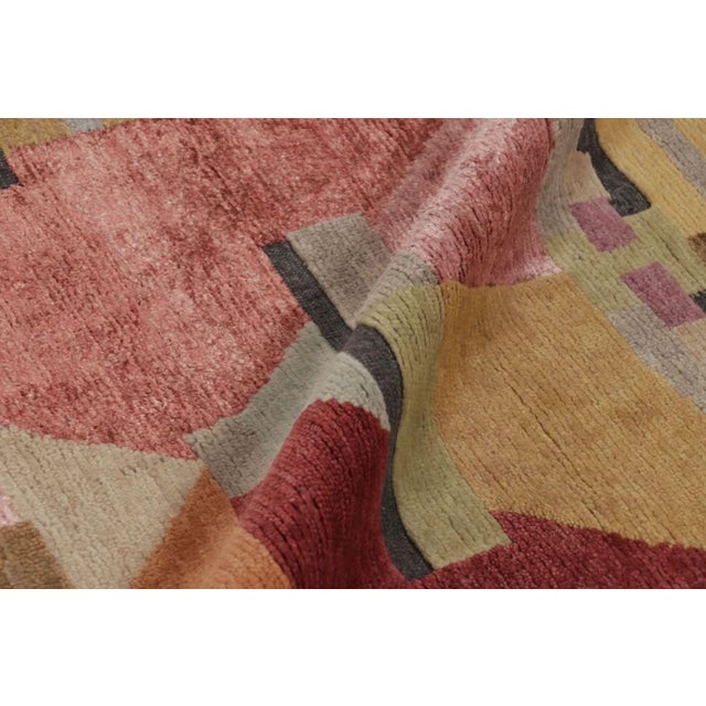 Rug & Kilim’s Oversized Scandinavian Style Rug With Polychromatic Design For Sale - Image 10 of 11