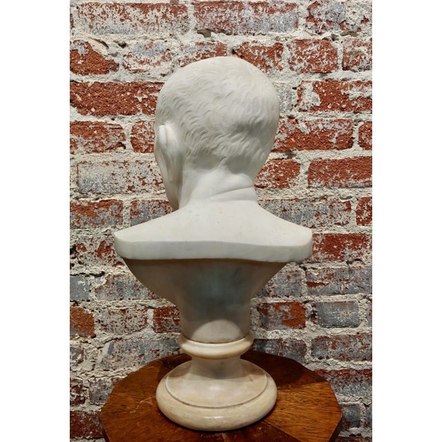 18th Century Marble Bust of a Roman Patrician-Grand Tour C.1780s For Sale - Image 9 of 13