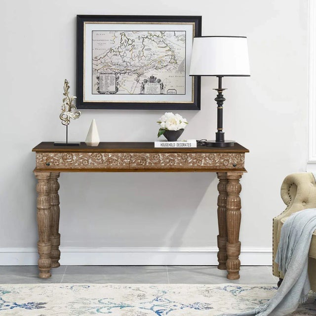 Dimensions: 47″wide X 16″deep X 31″high The listed dimensions are measured from one extremity to the other, height wise...