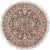 Shabby Chic 1990's Botanical Pak-Persian Green/Grey Wool Round Rug- 5'11'' X 5'11'' For Sale - Image 9 of 9