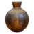 Vintage Brown Glazed Ceramic Vase For Sale