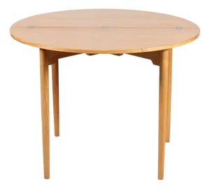 Cherrywood Card Table by Hans J. Wegner for Fritz Hansen A/S, Denmark, 1968