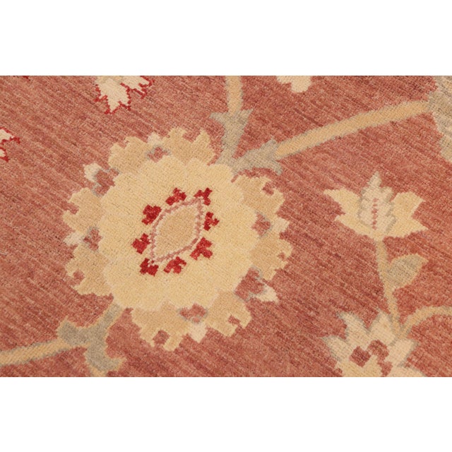 1990s Bohemien Ziegler Brown Tan Hand-Knotted Wool Rug - 10'5'' X 13'8'' For Sale - Image 5 of 8