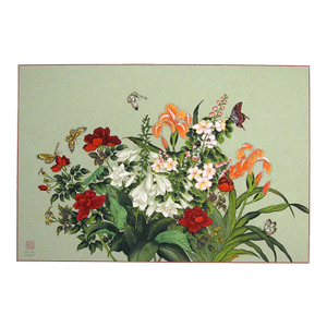 An-Li Han "Winter Flowers" Signed & Numbered LTD Ed Serigraph Floral Art Print