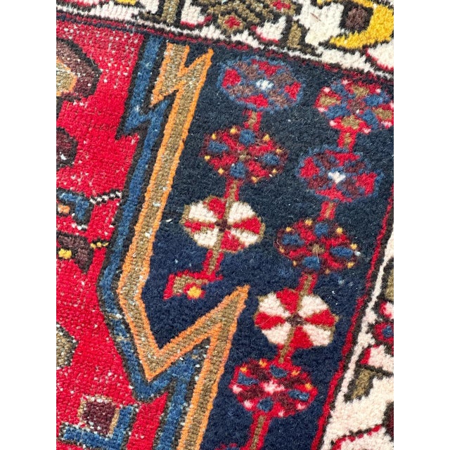 Vintage Mazlaghan Rug, 1950s For Sale - Image 9 of 18