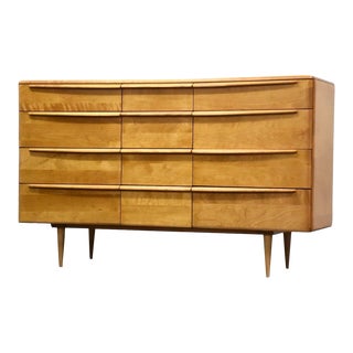 Refinished Heywood Wakefield Maple Dresser For Sale