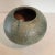 Ceramic Mid-Century Hand Thrown Raku Pottery Vase in Bulbous Form in Shades of Turquoise and Rust For Sale - Image 7 of 9