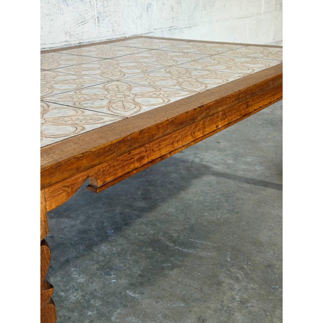 Oak Tiles Coffee Table Danish Mid-Century Modern 1960s For Sale In Los Angeles - Image 6 of 11