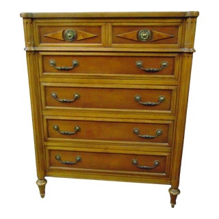 Louis XVI Style Cherry Chest of Drawers For Sale