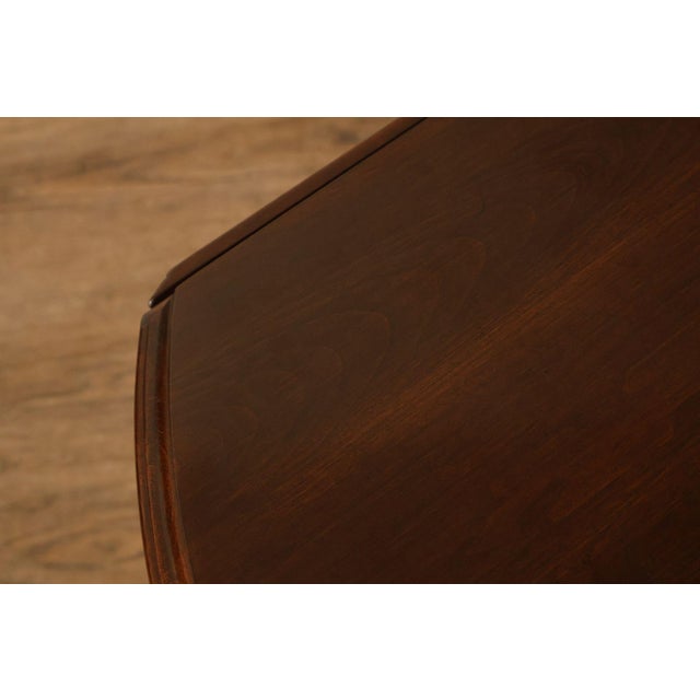 Ethan Allen Queen Anne Style Cherry Drop Leaf Coffee Table For Sale - Image 13 of 18