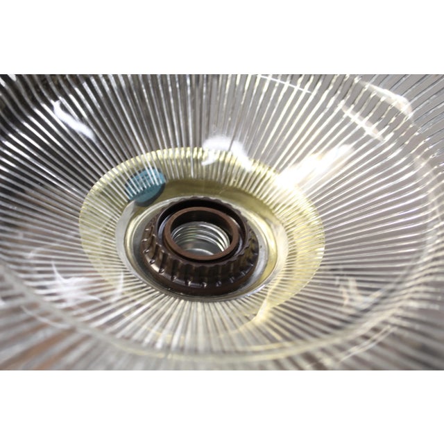 Metal Torchiere Lamp With Acrylic Starburst Shade For Sale - Image 7 of 9