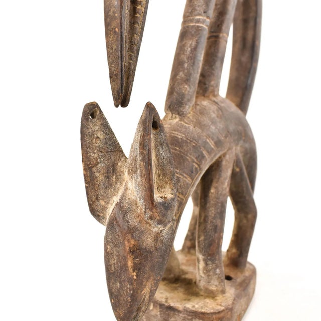 Mid 20th Century Bamana African Antelope Headcrest For Sale In Denver - Image 6 of 9
