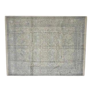 Silk and Wool Agra Rug , 8'1" X 10'4" For Sale